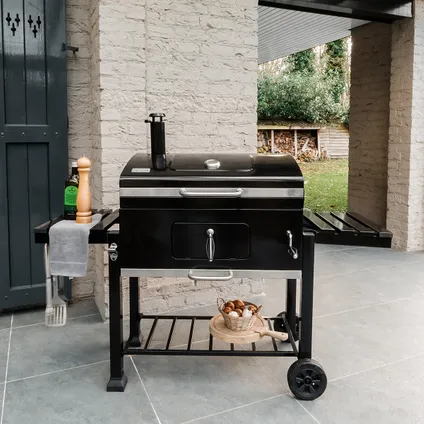 Barbecue À Charbon Patton C2 Charcoal Chef Xl - Noir - 160x60x130cm (3)