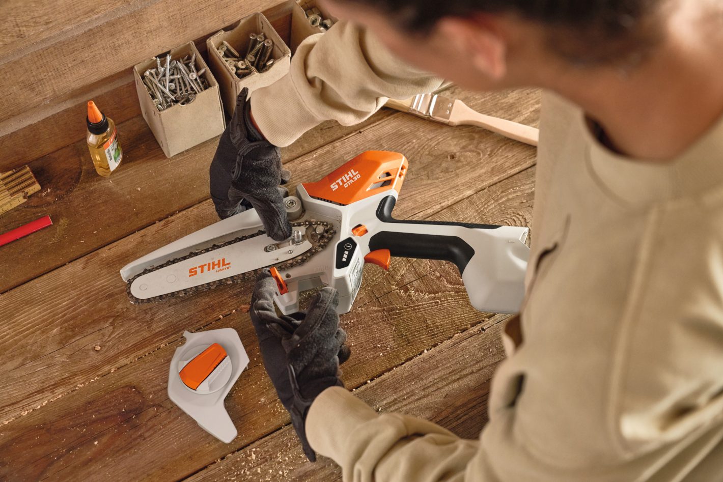 Tronçonneuse STIHL GTA 30 avec 2x batterie AS 2 et chargeur AL 5-2 (6)